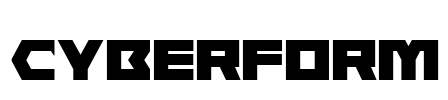 Cyberform Font Image