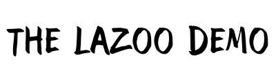 The Lazoo DEMO Font Image