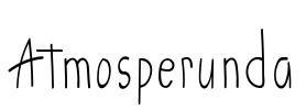 Atmosperunda Font Image