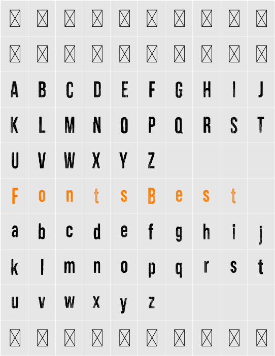 SDNoiseDemo Character Map