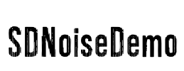 SDNoiseDemo Font Image