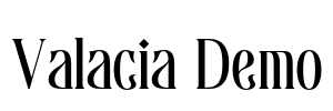 Valacia Demo Font Image