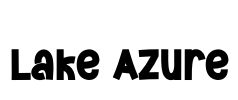 Lake Azure Font Image