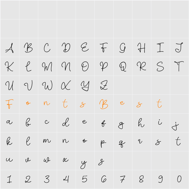 Slimthy Character Map