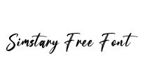 Simstary Free Font
