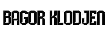 Bagor Klodjen Font Image