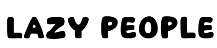 Lazy People Font Image