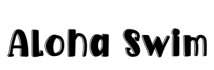 Aloha Swim Font Image