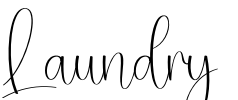 Laundry Font Image