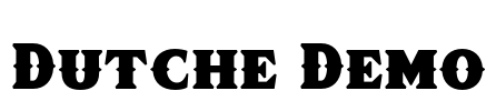 Dutche Demo Font Image