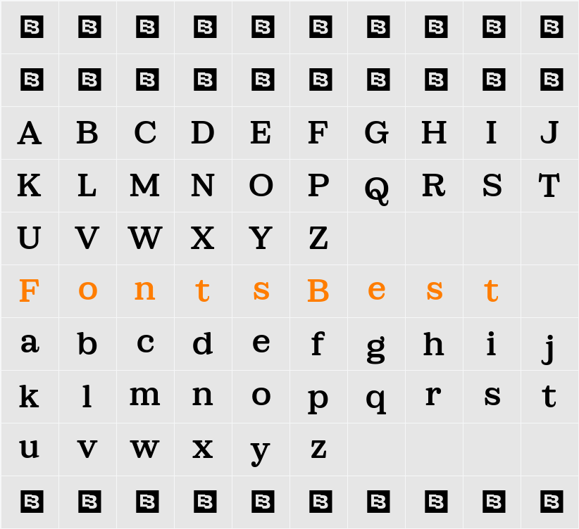 Sailer Trial SemBd Character Map