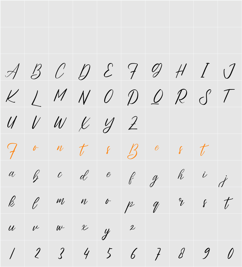 Aghessta Character Map
