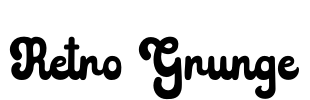 Retro Grunge Font Image