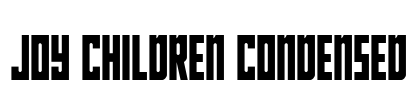 Joy Children Condensed Font Image