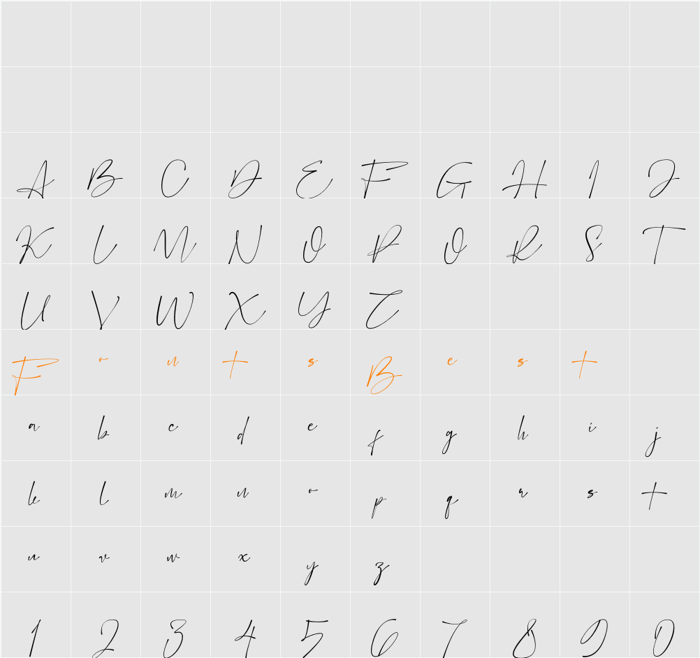 Kantolista Character Map
