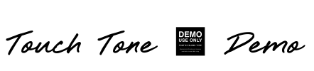 Touch Tone - Demo Font Image