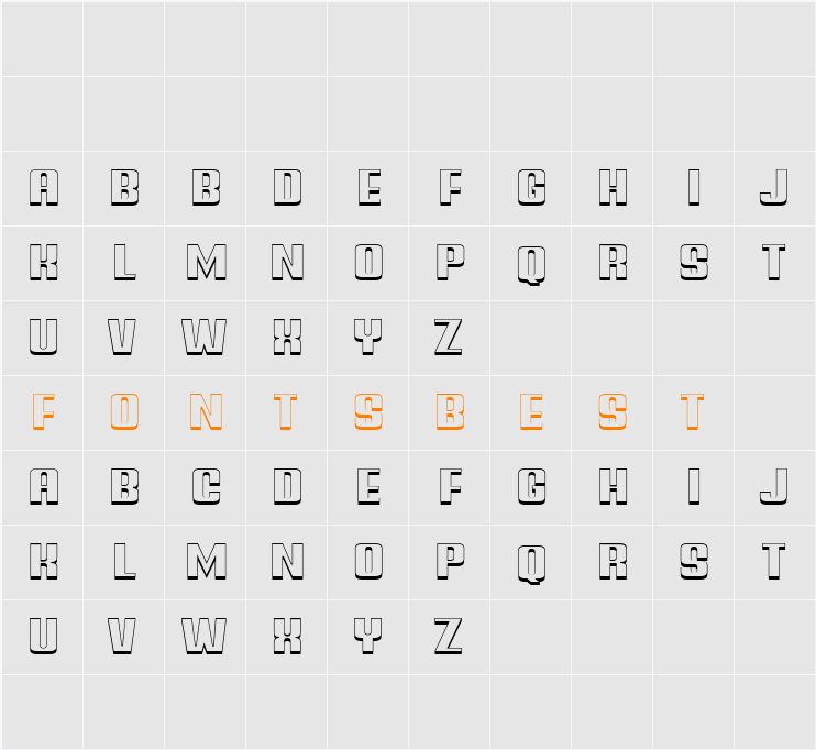 Alarm Light Character Map