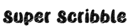 Super Scribble Font Image