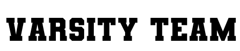 Varsity Team Font Image