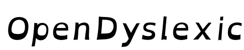 OpenDyslexic Font Image