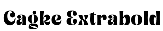 Cagke Extrabold Font Image