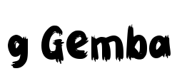 g Gemba Font Image