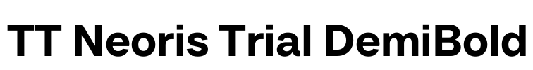 TT Neoris Trial DemiBold Font Image