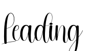 Leading Font Image