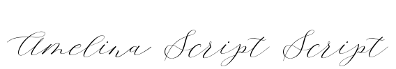Amelina Script Script Font Image