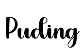 Puding Font Image