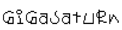 GigaSaturn Font Image