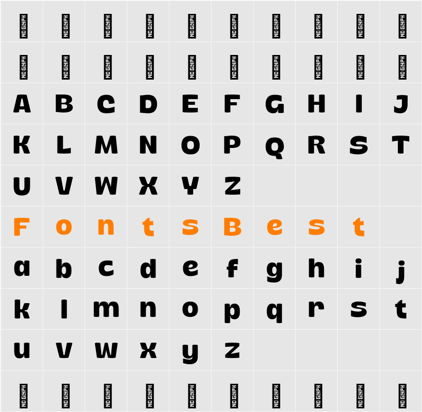 Sun Plumps Character Map