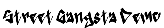 Street Gangsta Demo Font Image