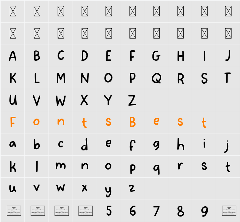 Cottontail Character Map