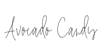 Avocado Candy Font Image