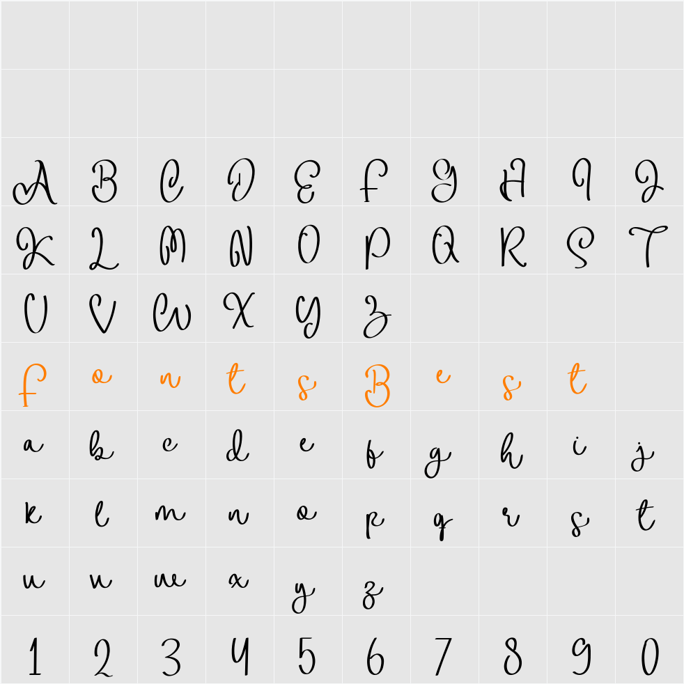 Amellis Character Map