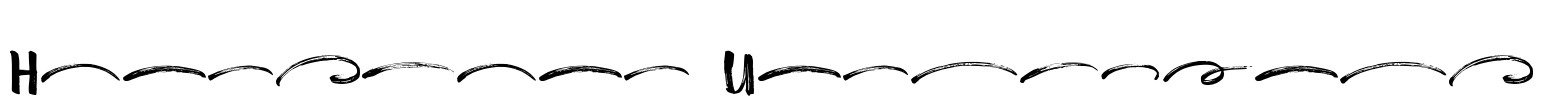 Handstand Underlines Font Image