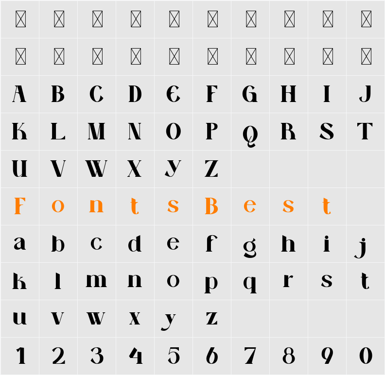 Distant Feeling Character Map