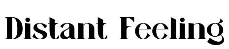 Distant Feeling Font Image