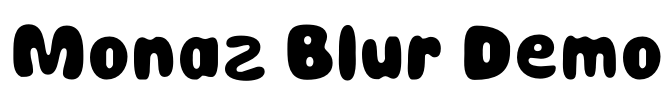 Monaz Blur Demo Font Image