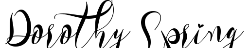Dorothy Spring Font Image