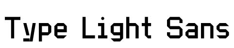 Type Light Sans Font Image