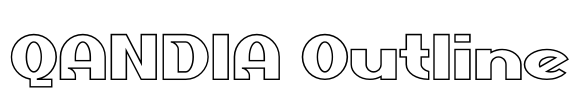 QANDIA Outline Font Image