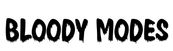 Bloody Modes Font Image