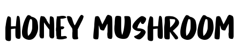 Honey Mushroom Font Image