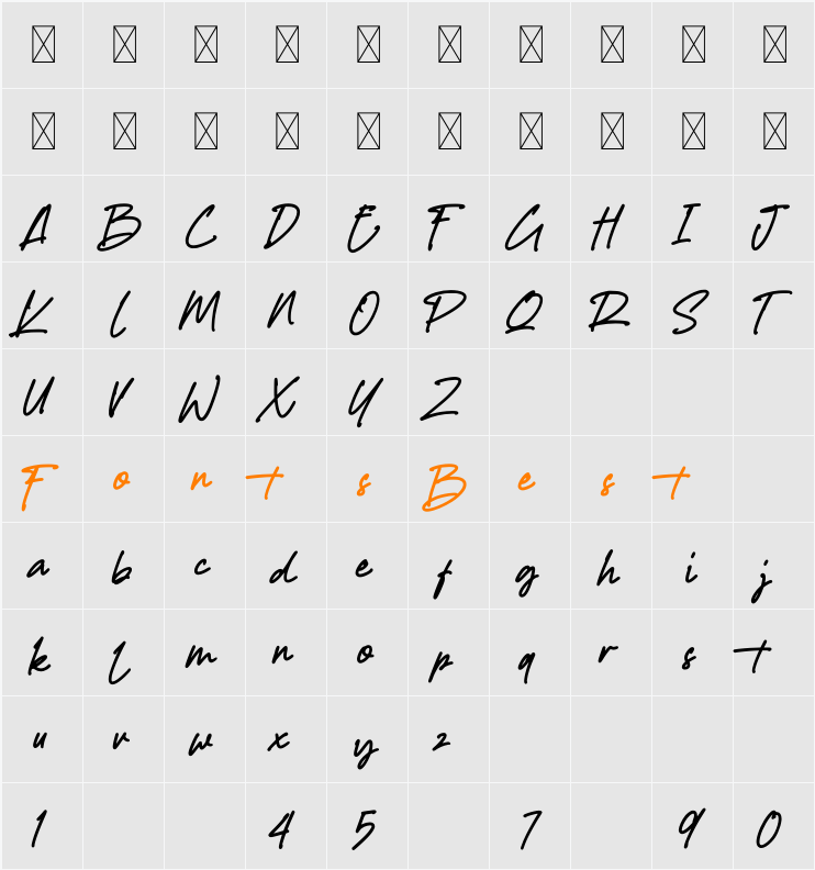 Anthony Writters Character Map