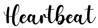 Heartbeat Font Image