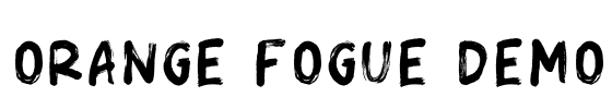 Orange Fogue DEMO Font Image