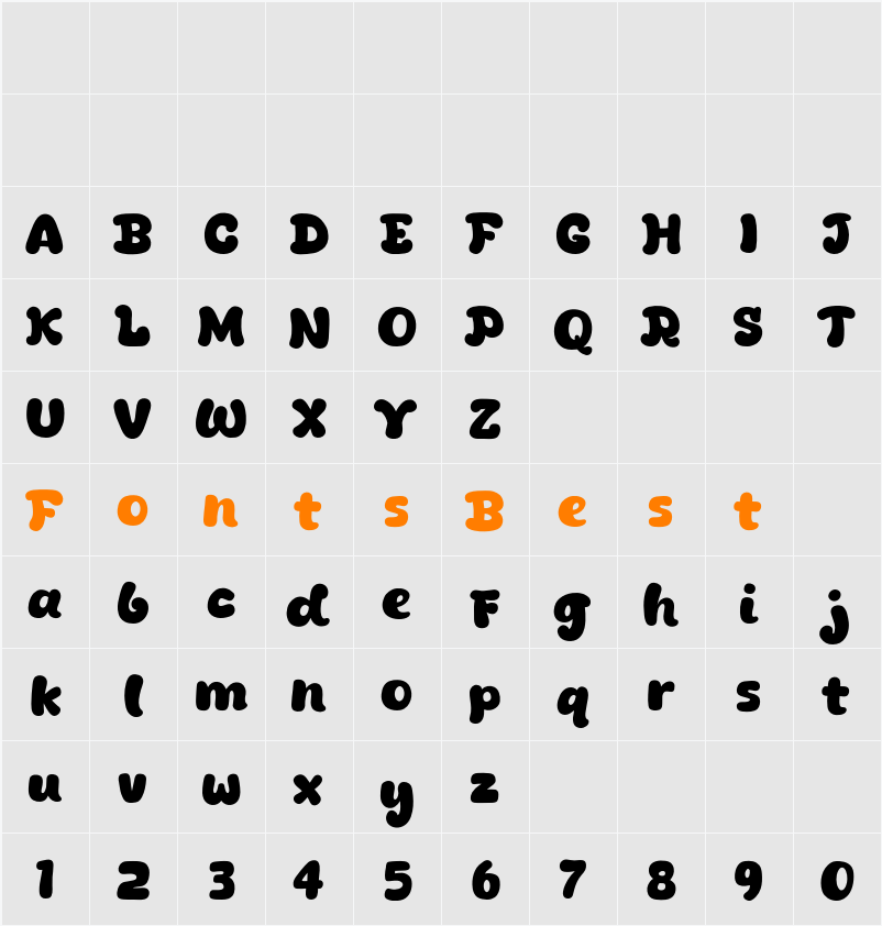 Jalembe Character Map