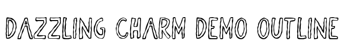 Dazzling Charm DEMO Outline Font Image